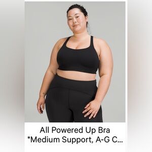 Lululemon All powered up sports bra